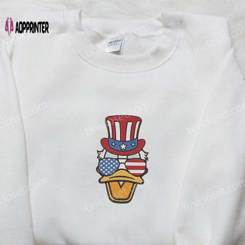 American Father Embroidered Shirt: Perfect National Day Gift Best Patriotic Shirts