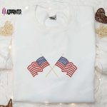 Show Your Patriotism with our American Flag Embroidered Shirt – Perfect National Day Gift!