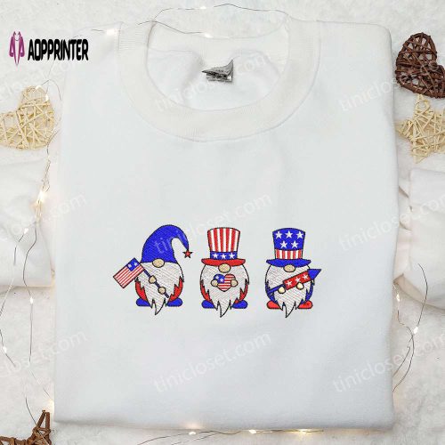 Disney Donald Duck Embroidered Shirt – American Theme With Glasses – Perfect National Day Gift