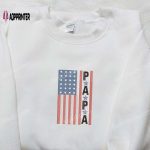 American Papa Embroidered Shirt – Best Patriotic Shirts for National Day Gifts