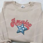 Show Your Patriotism with American Star Embroidered Shirt – Best National Day Gifts