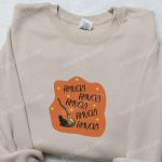 Spooky Amuck Amuck Embroidered Sweatshirt: Halloween Hoodie Gift