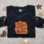 Spooky Amuck Amuck Embroidered Sweatshirt: Halloween Hoodie Gift