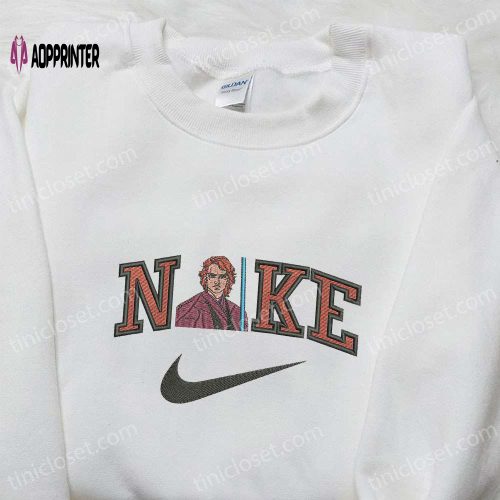 Stitch x Nike Swoosh Cartoon Embroidered Tshirt – Best Nike Inspired Gift for Family