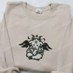 Angel Cow Embroidered Shirt & Halloween Hoodie: Best Gifts for Halloween