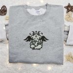 Angel Cow Embroidered Shirt & Halloween Hoodie: Best Gifts for Halloween