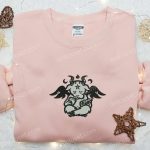 Angel Cow Embroidered Shirt & Halloween Hoodie: Best Gifts for Halloween