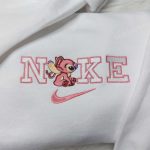 Angel Stitch Nike Embroidered Sweatshirt Lilo & Stitch Hoodie – Custom Nike Logo Shirt