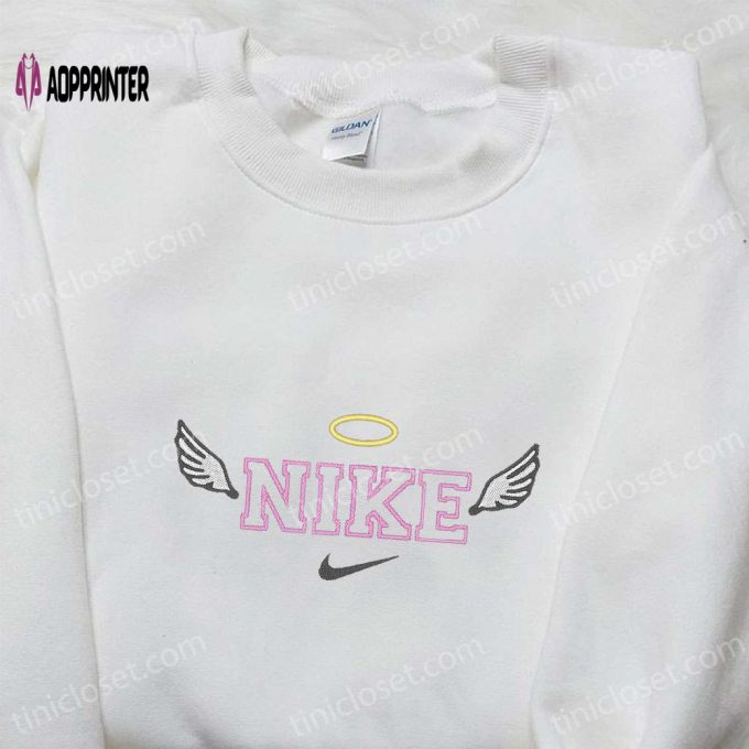 Angel x Nike Embroidered Shirt: Best Nike Inspired Birthday Gift for Family