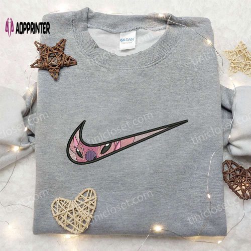 Nike Butterflies Embroidered Sweatshirt: Animal Shirt Perfect Family Gift