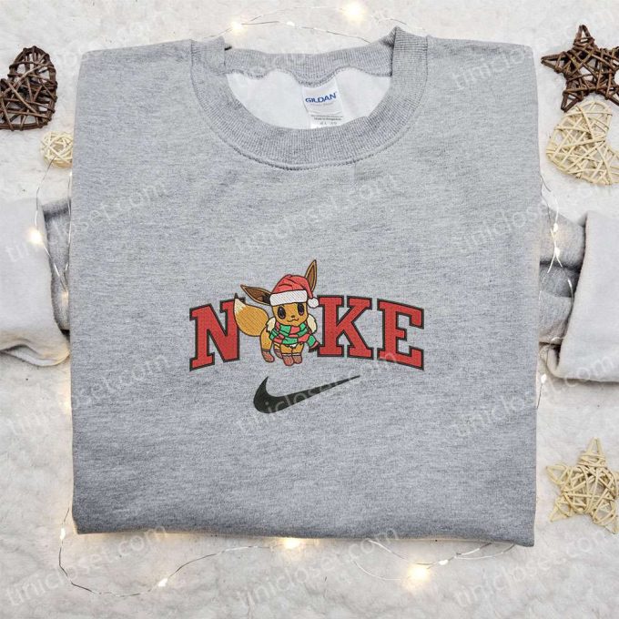 Anime Eeve Xmas Hat x Nike Embroidered Sweatshirt & Shirt: Best Christmas Gift Ideas