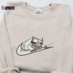 Anime-inspired Appa x Nike Hoodie & Embroidered Shirts: Avatar & Nike Swoosh Design