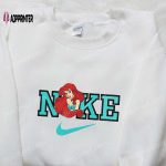 Ariel x Nike Cartoon Embroidered Shirt – The Little Mermaid Inspired Nike Tee