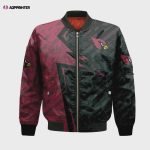 Arizona Cardinals Bomber Jacket 3D Printed Abstract Pattern Sport