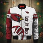 Arizona Cardinals Team Logo Bomber Jacket – Red And White