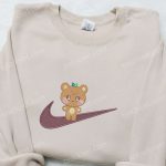 Ateez Jjongbear Embroidered Shirt: Stylish K-pop Merch for Ateez Fans