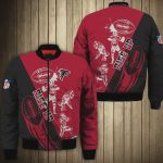 Atlanta Falcons Rise Up Players Pattern Bomber Jacket – Black And Red