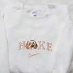 Australian Shepherd x Nike Embroidered Shirt: Animal Inspired Hoodie