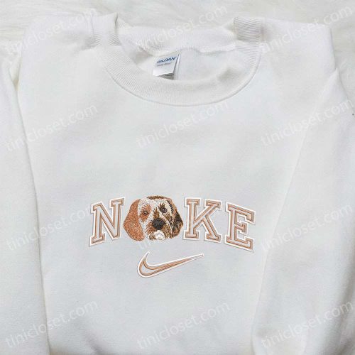 Australian Shepherd x Nike Embroidered Shirt: Animal Inspired Hoodie