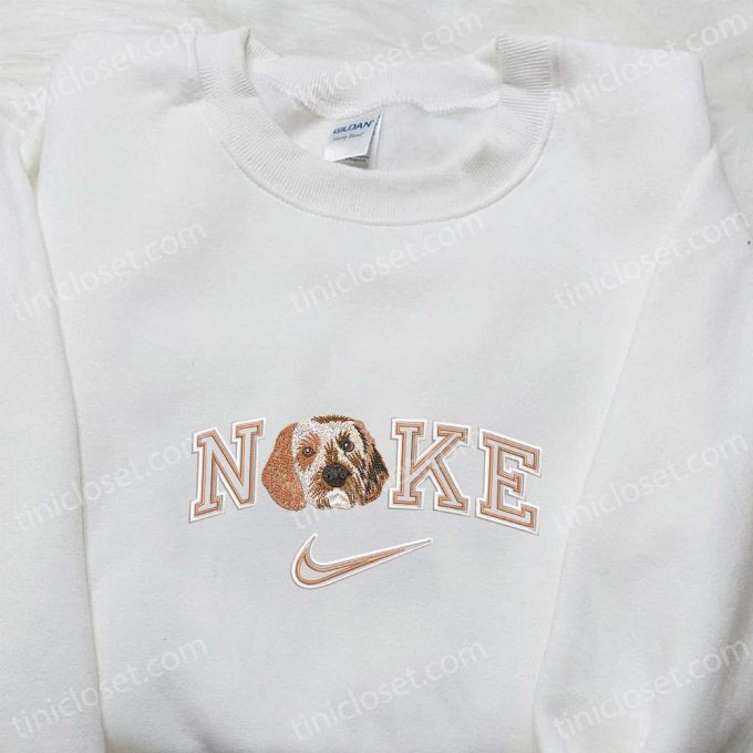 Australian Shepherd x Nike Embroidered Shirt: Animal Inspired Hoodie