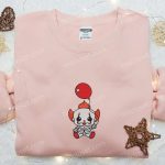 Spooky Baby Clown IT Balloon Embroidered Sweatshirt & Hoodie – Best Halloween Gift Ideas