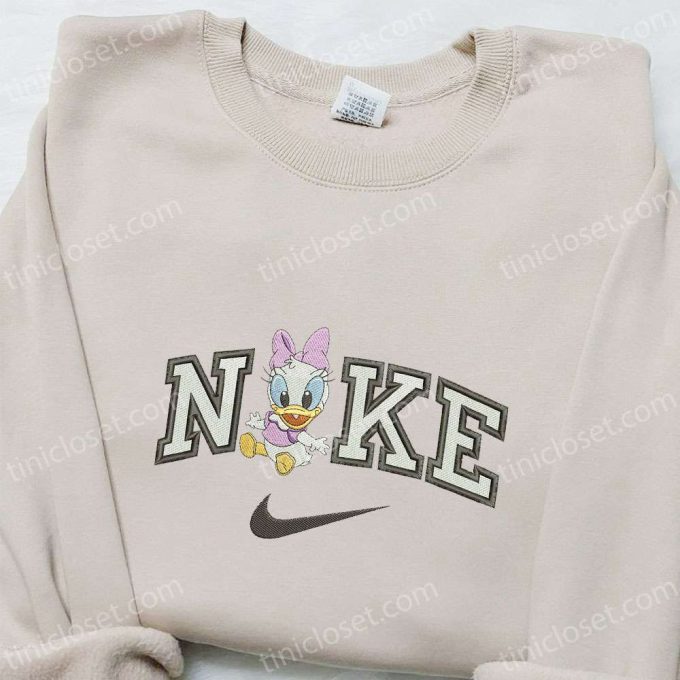 Adorable Baby Daisy Duck x Nike Cartoon Embroidered Shirt – Disney & Nike Inspired