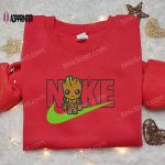 Baby Groot x Nike Movie Embroidered Tshirt – Guardians of the Galaxy Shirt Nike Inspired