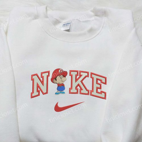 Baby Mario x Nike Embroidered Shirt – Game Mario Design Limited Edition