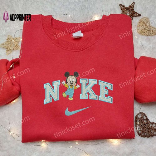 Baby Yoda Winter x Nike Embroidered Shirt – Unique Star Wars Inspired Nike Shirt