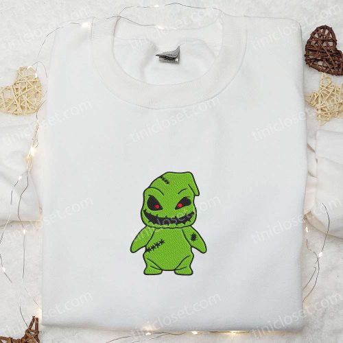 Baby Oogie Boogie Embroidered Sweatshirt: Nightmare Before Christmas Hoodie Best Halloween Gift Ideas