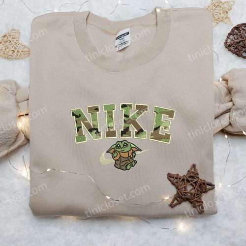 Baby Yoda Army x Nike Embroidered Shirt: Exclusive Movie-Inspired Nike Shirt Design