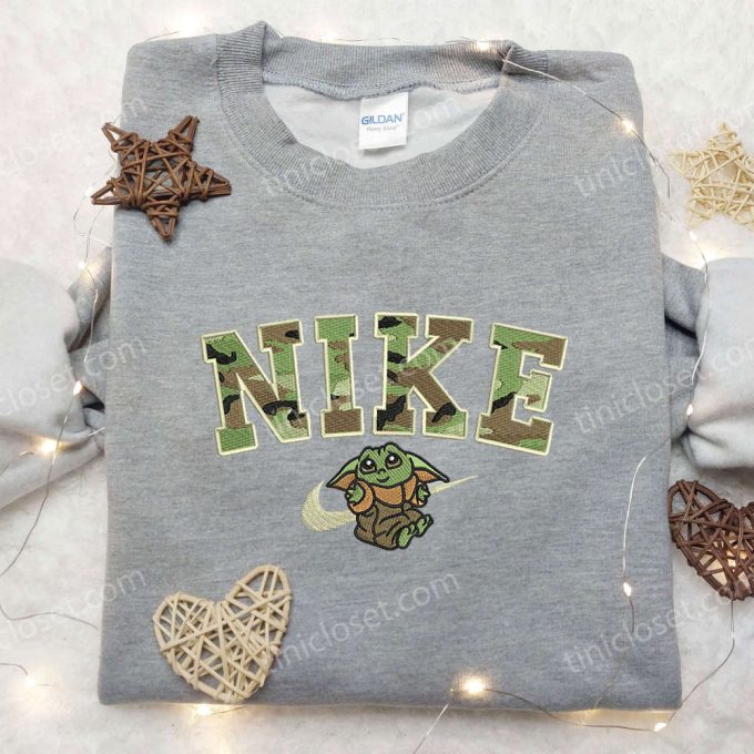 Baby Yoda Army x Nike Embroidered Shirt: Exclusive Movie-Inspired Nike Shirt Design