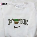 Baby Yoda Winter x Nike Embroidered Shirt – Unique Star Wars Inspired Nike Shirt