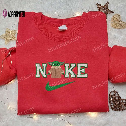 Baby Yoda x Nike Embroidered Shirt: Star Wars Inspired Nike Shirt