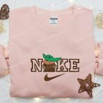 Baby Yoda x Nike Embroidered Shirt: Movie-inspired & Best Gift for Family Nike Inspired Shirt