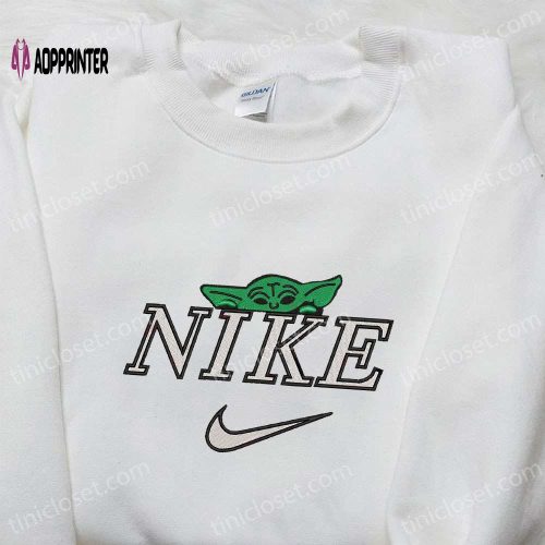 Baby Yoda x Nike Star Wars Movie Embroidered Shirt – Unique Nike Inspired Design