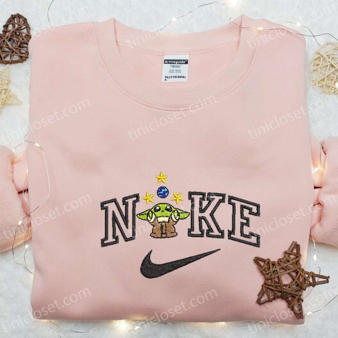 Baby Yoda x Nike Movie Embroidered Sweatshirt & Custom T-shirt: Best Birthday Gift Ideas