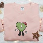 Bad Bunny Broken Brain Embroidered Sweatshirt: Halloween Shirt Best Family Gifts