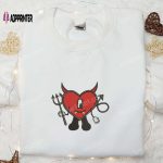 Bad Bunny Heart Devil Shirt & Halloween Hoodie: Perfect Family Gifts