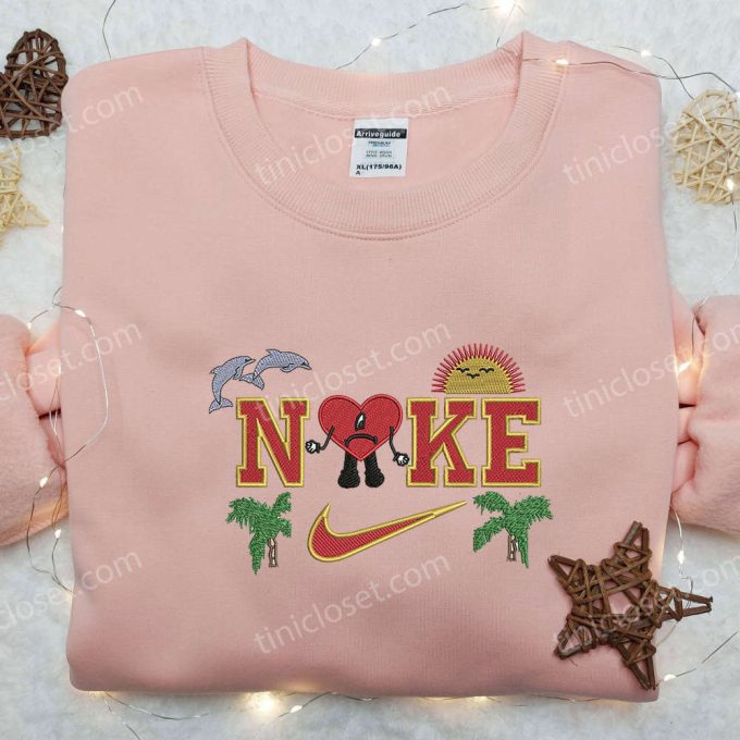 Exclusive Bad Bunny x Nike & Weeknd Embroidered Shirts Customizable Nike Tees