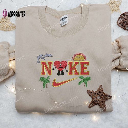 Colorful Nike Air Inspired Embroidered Shirt – Unique & Stylish Athletic Wear