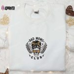 Spooky Bad Moms Club Skull Embroidered Sweatshirt: Halloween Hoodie & Best Gift Ideas