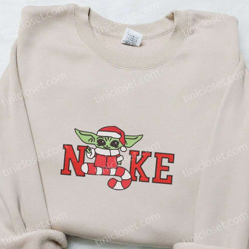 Bad Yoda Santa Claus x Nike Embroidered Sweatshirt – Movie Christmas Shirt Best Gift Ideas