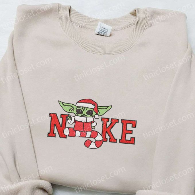 Bad Yoda Santa Claus x Nike Embroidered Sweatshirt – Movie Christmas Shirt Best Gift Ideas