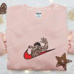 Baki Hanma x Nike Swoosh Anime Embroidered Shirt: Best Nike Inspired Gift for Family