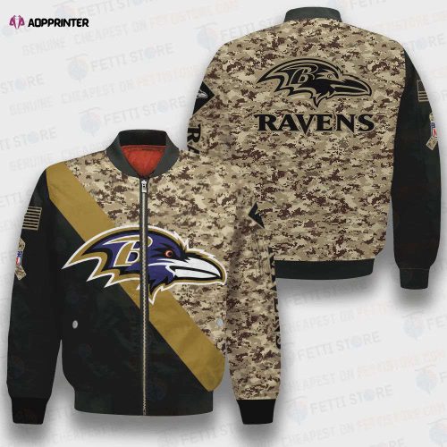 Baltimore Ravens – National Football League AOP Bomber Jacket STM V1