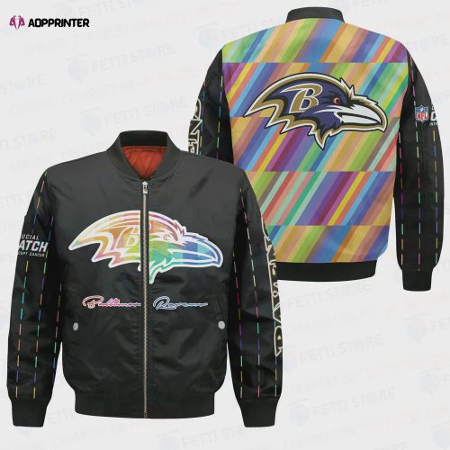 Baltimore Ravens – National Football League AOP Bomber Jacket STM V1