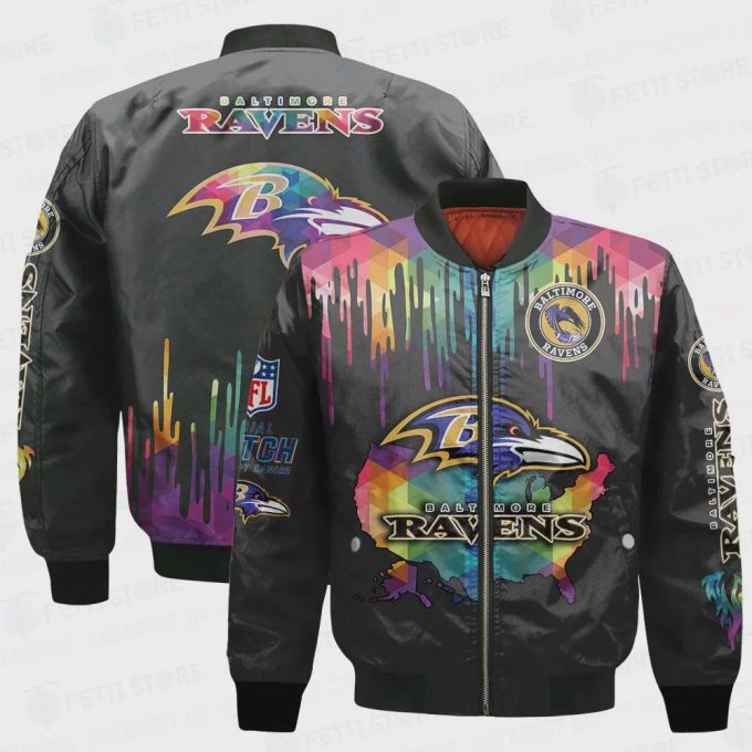 Baltimore Ravens – National Football League AOP Bomber Jacket V3