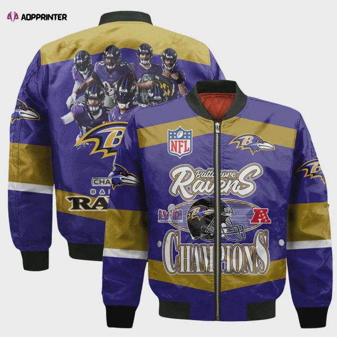 Baltimore Ravens National Football League Bomber Jacket STM V3