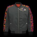 Baltimore Ravens NFL 2023 Starter Thursday Night Gridiron Unisex Bomber Jacket V7